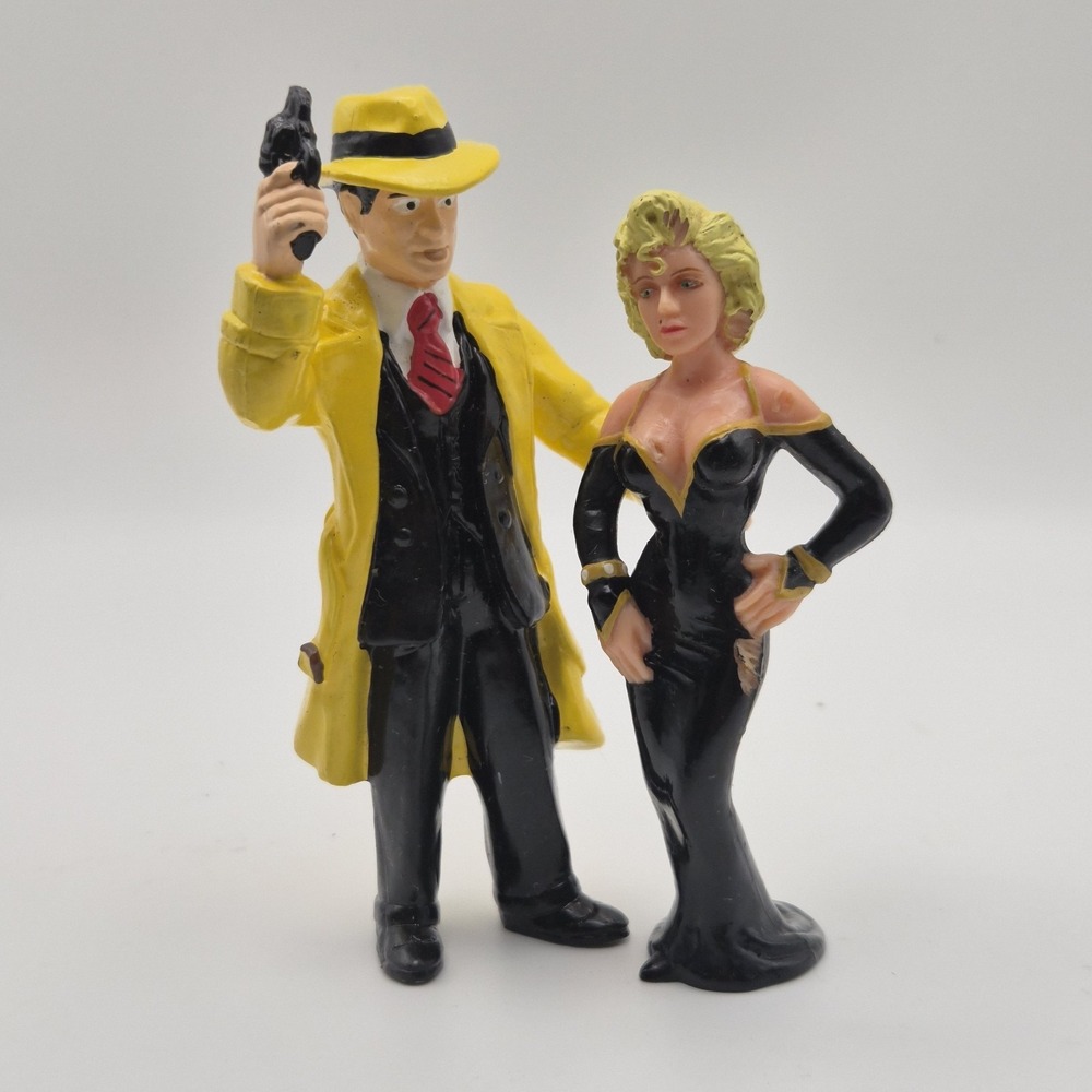1990 Disney Dick Tracy Breathless Mahoney Applause PVC Figures Vintage Lot of 2